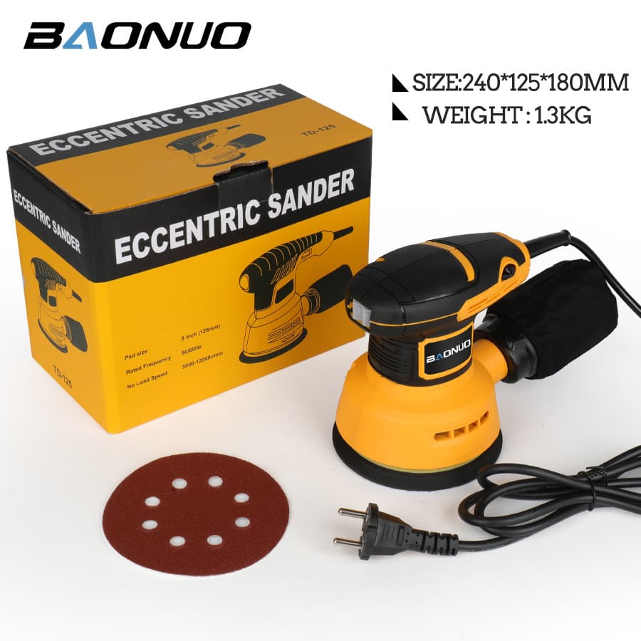 Electric Sander Flat Sanding Machine Polishing Woodworking Sander Dust Collection 110V Cross-Border Plug