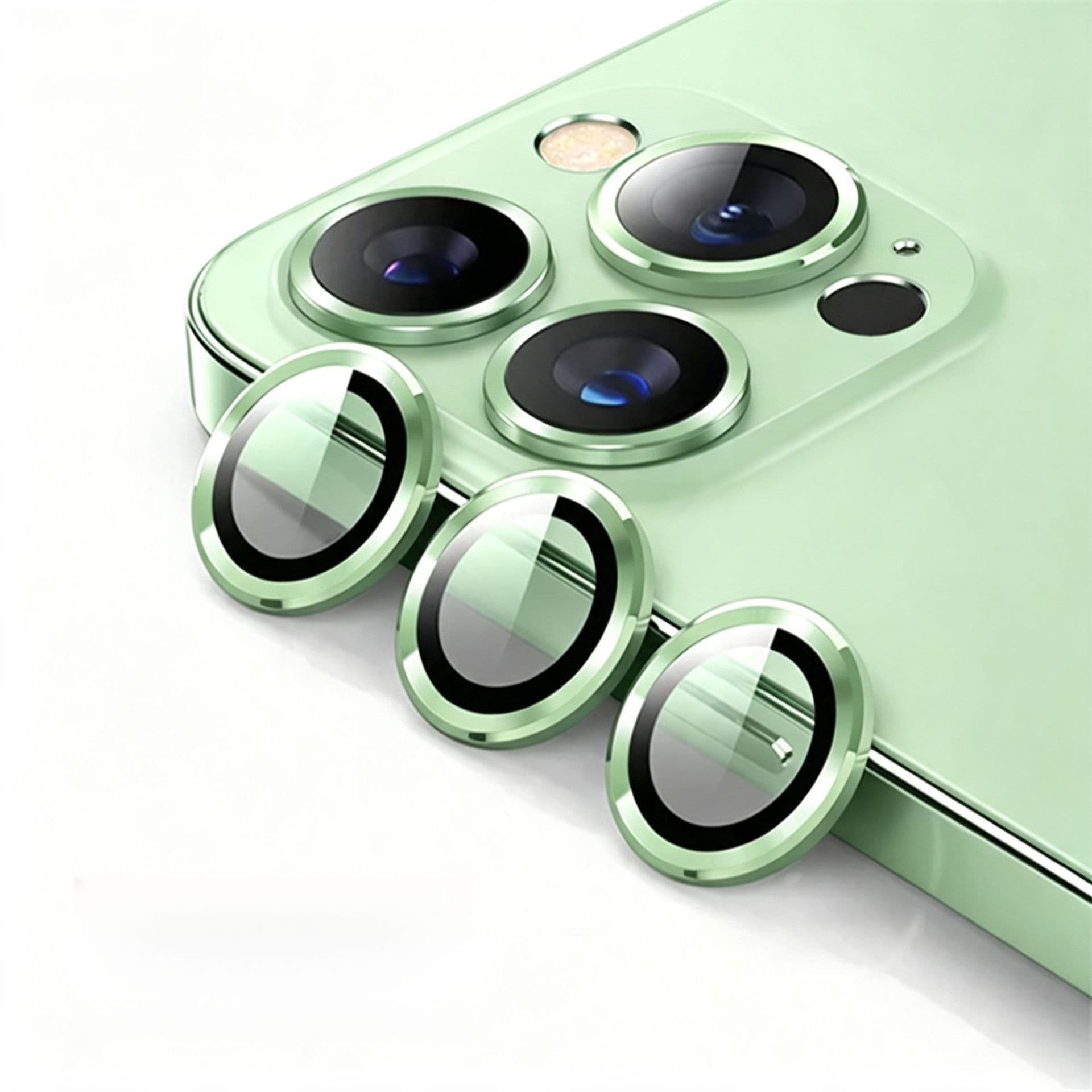 Compatible with Apple iPhone 18 Pro Max/17 Camera Lens Protector Tempered Glass CD Eagle Eye Metal Ring