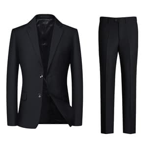 Spring/Autumn Men's Suit Set Two-Piece Wedding Men's Plus Size Loose Fit Suit Set