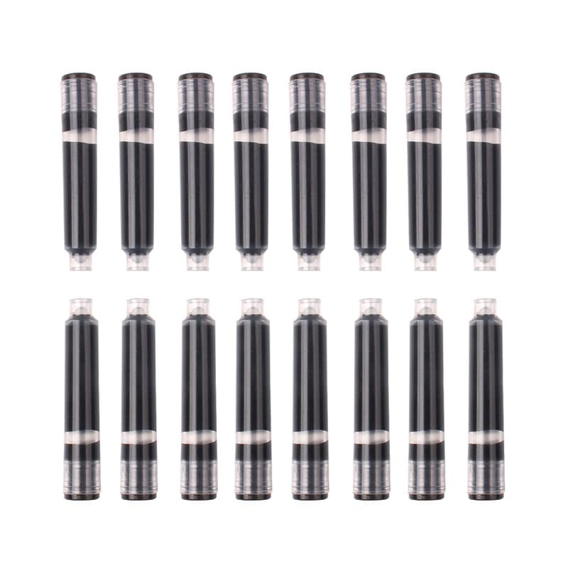 European standard small diameter 2.6mm black ink bag 39mm short portable pen ink refill 25 bags