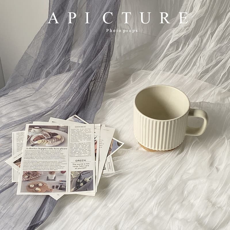 Crinkled Gauze Scarf Dessert Food Photography Prop Influencer Decoration Ins Photo Backdrop Crinkled Gauze Cloth
