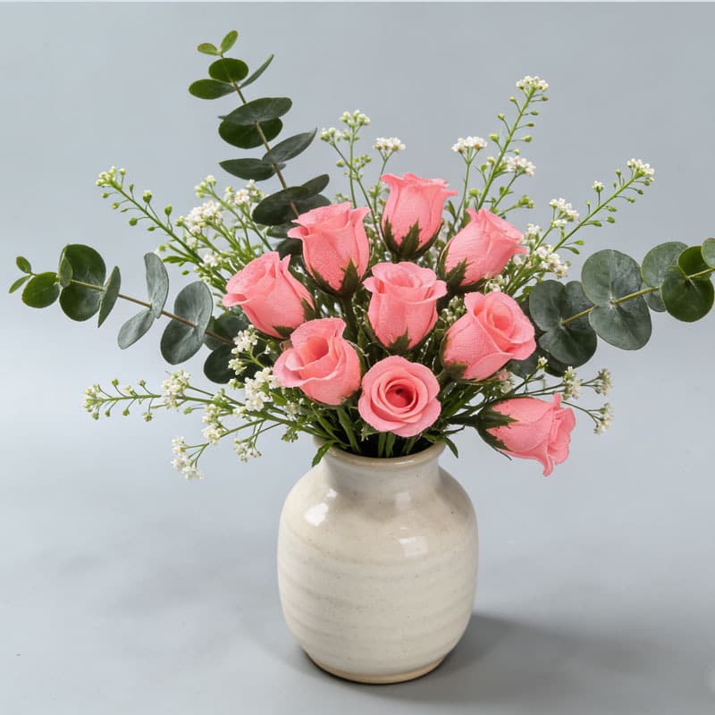 Tea Candy Flower Making Bud Small Flower Corsage Simulation Flower Ring Rose Bracelet Decoration Candy Box Silk Flower Bud