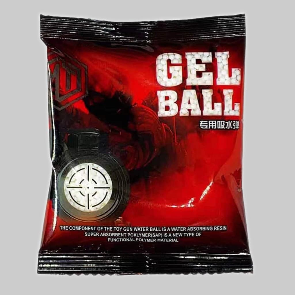 7-8mm hardened milky white water-absorbent elastic gel water beads toughened and thickened milky white water bullets cross-border