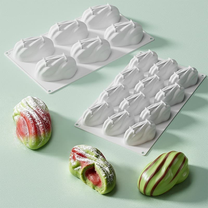 Cross-Border Multi-Connected Pistachio Fruit Nut-Shaped Mousse French Dessert Food-Grade Silicone Cake Baking Mold