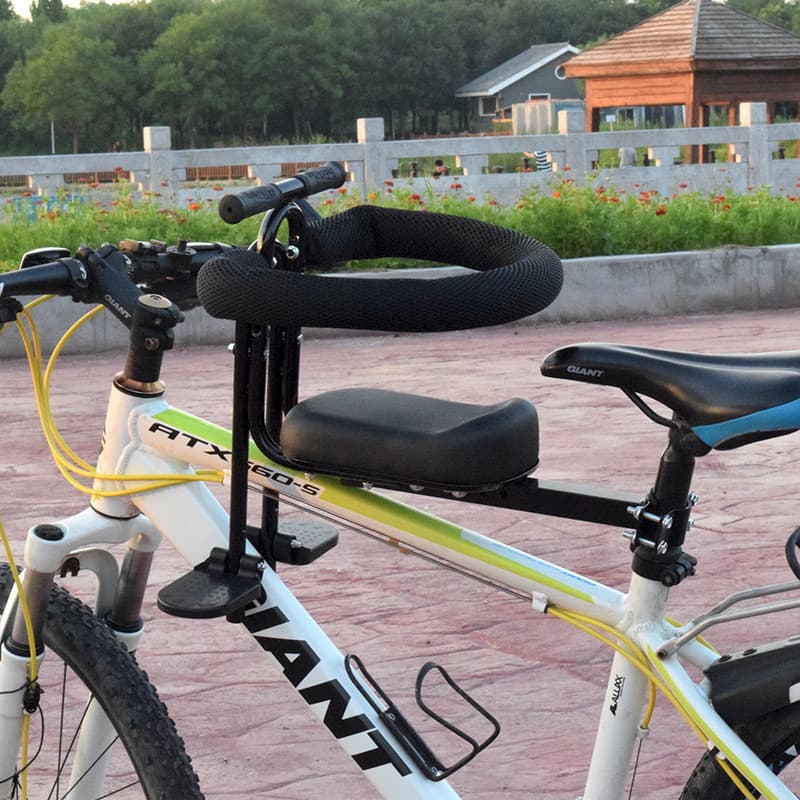 Front Child Seat for Mountain Bikes and Bicycles, Baby Seat for E-Bikes, Child Sitting Stool