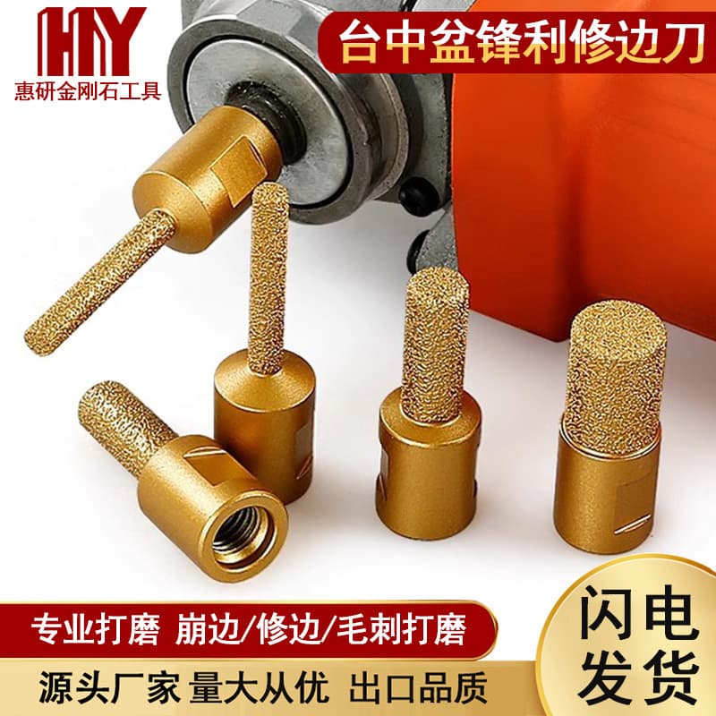 Under-Mount Sink Grooving Tool Angle Grinder Edge Trimming Cutter Milling Bit Polishing Head Bottom Cleaner for Marble Quartz Seam