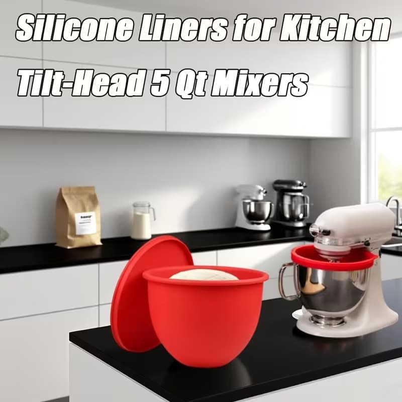 Cross-border Stock Mixer Silicone Bowl MixAid Silicone Liners Quart Mixer Silicone Liner