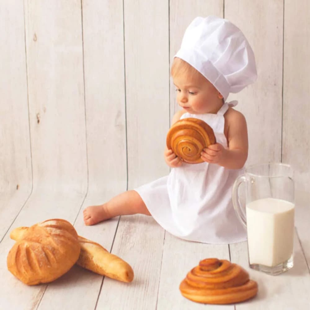 New Cross-Border Newborn Photography Prop Outfit Baby 100-Day Photo Creative Chef Hat Set
