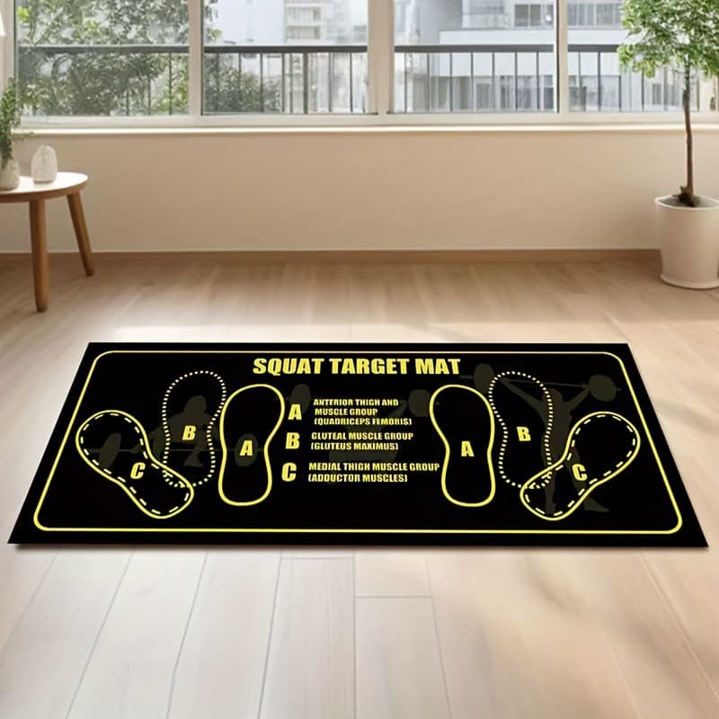Cross-border minimalist solid color Pilates squat fitness diatomite floor mat with footprints, dirt-resistant and wear-resistant exercise foot mat