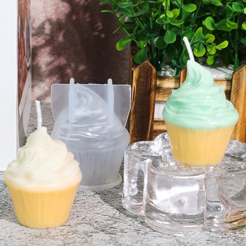 Zhongcheng diy drop mold ice cream aromatherapy candle silicone mold mirror resin Amazon hot sale