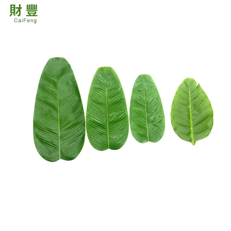 Factory Wholesale Artificial Banana Leaf Laminated Material Table Mat Home Decoration Fruit Decoration Food Mat Banana Leaf