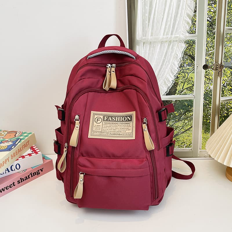 Cross-border 2026 New Large Capacity Backpack for Men, High School and Middle School Students, Korean Style Multi-Pocket School Bag