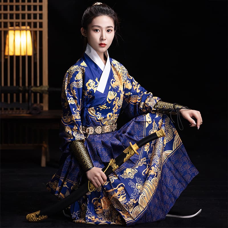 Ancient Costume Ming Dynasty Hanfu Men Feiyu Uniform Imperial Guard Xiuchun Dao Chinese Style Python Robe Yisan Martial Arts Attire Autumn Long Sleeve