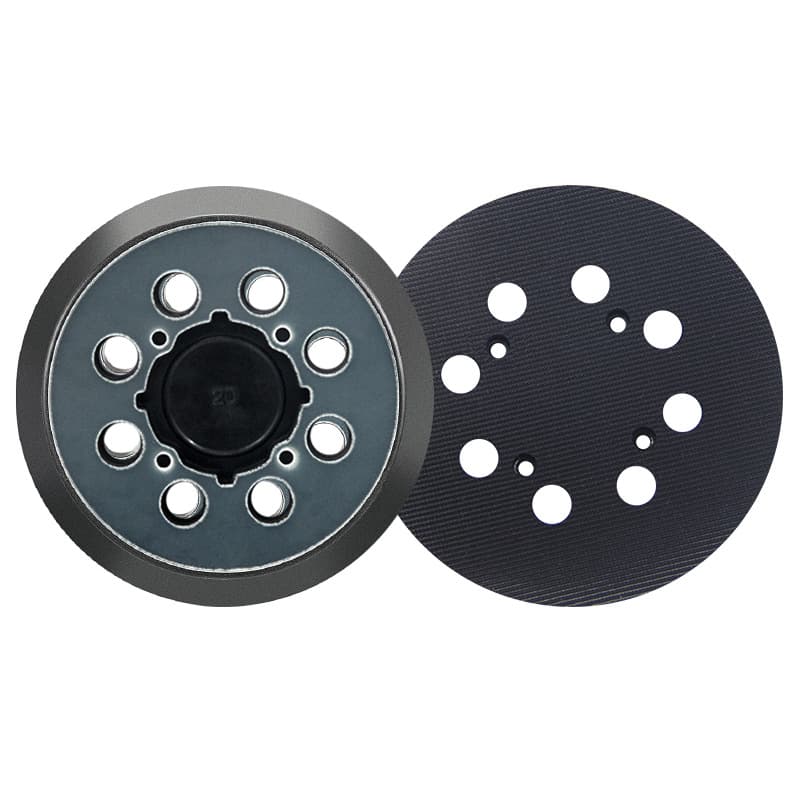 Pneumatic Sander Backing Pad 3" 4" 5" 6" 17-Hole Sandpaper Disc Holder, Pneumatic Sander Disc Tray