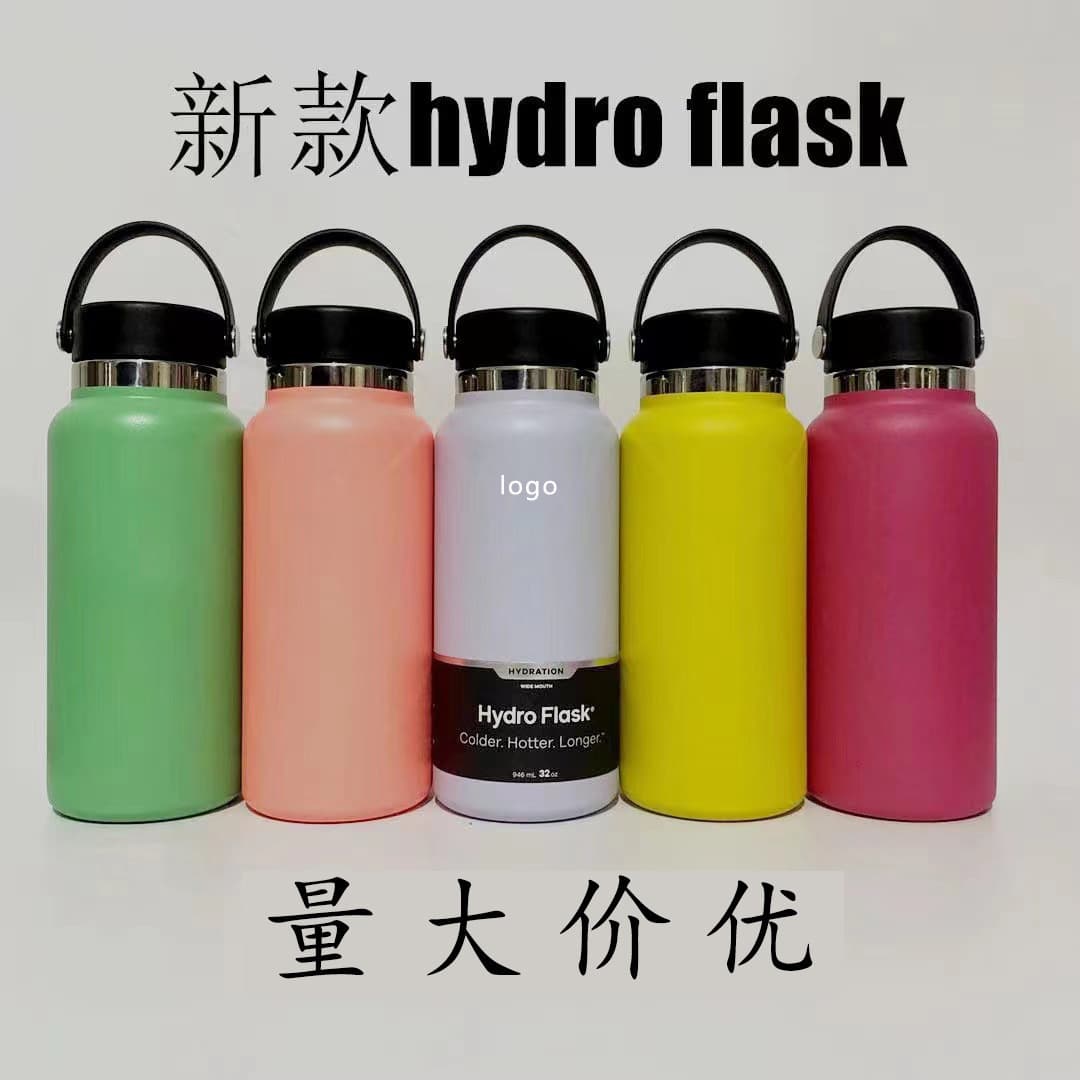 New Cross-Border Second Generation Space Bottle Wholesale Powder-Coated Large Capacity Outdoor Hiking Stainless Steel Thermos Sports Water Bottle