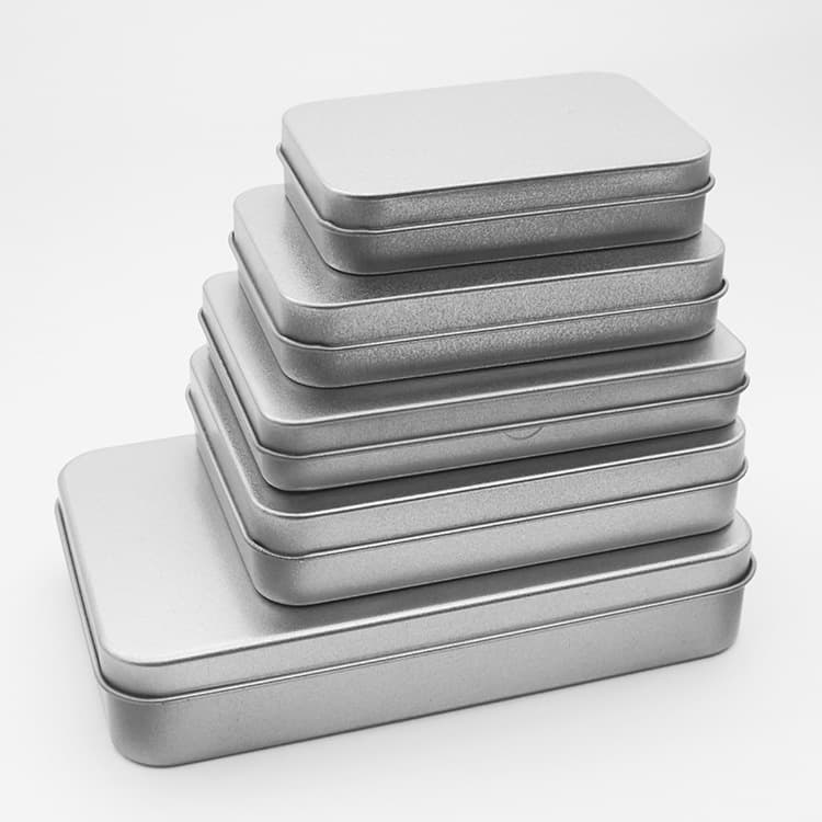 Rectangular Frosted Painted Iron Box USB Storage Case Beauty Tool Electronic Component Packaging Box Customizable Metal Box