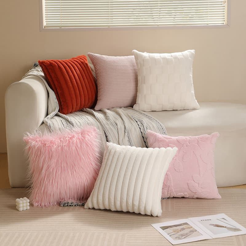 Cross-border Amazon new Valentine's Day pink series pillow cushion cover comfortable skin-friendly pillow cushion cover