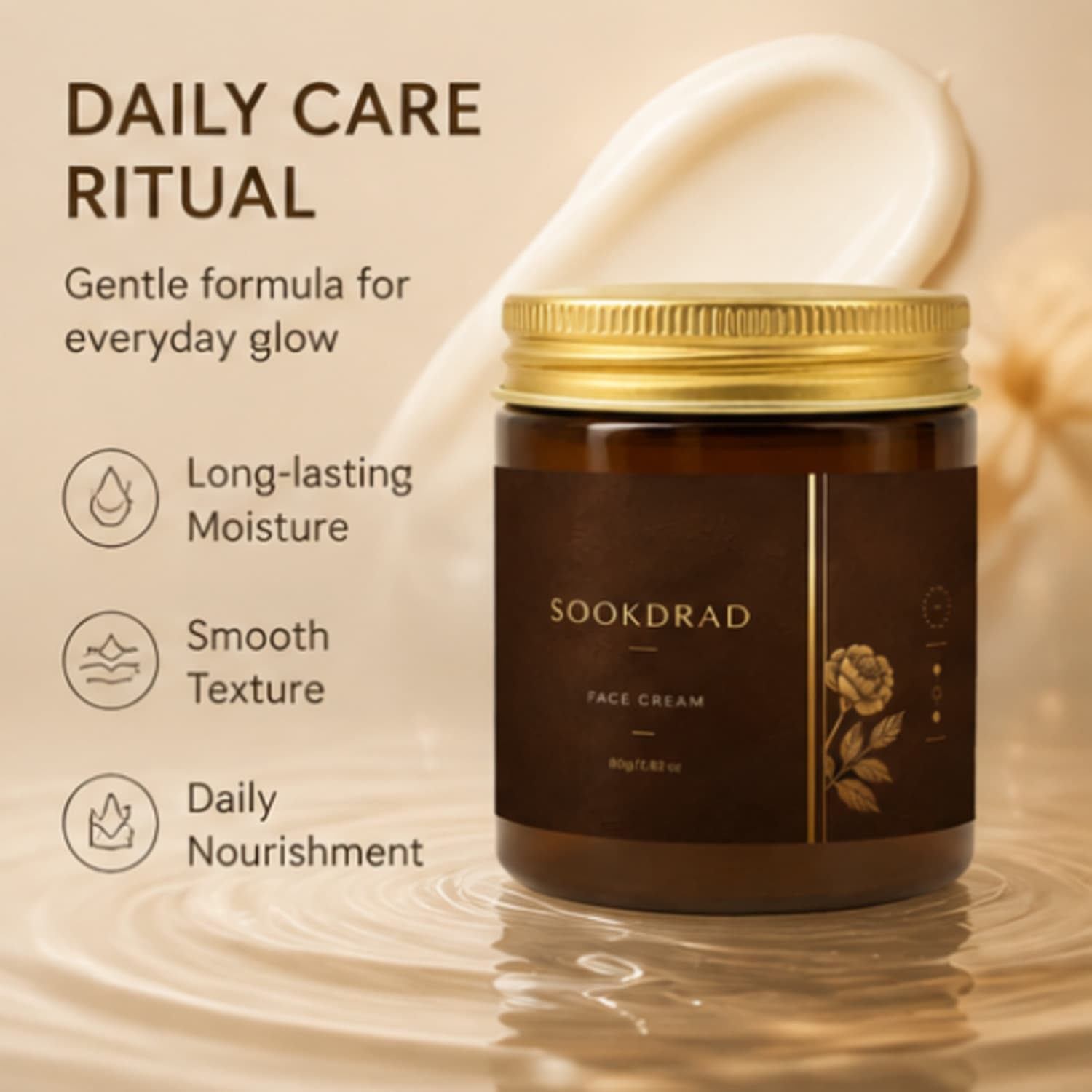 Cross-border Nourishing Repair Moisturizing Brightening Lock-in Hydration Daily Facial Skin Care Cream for Export