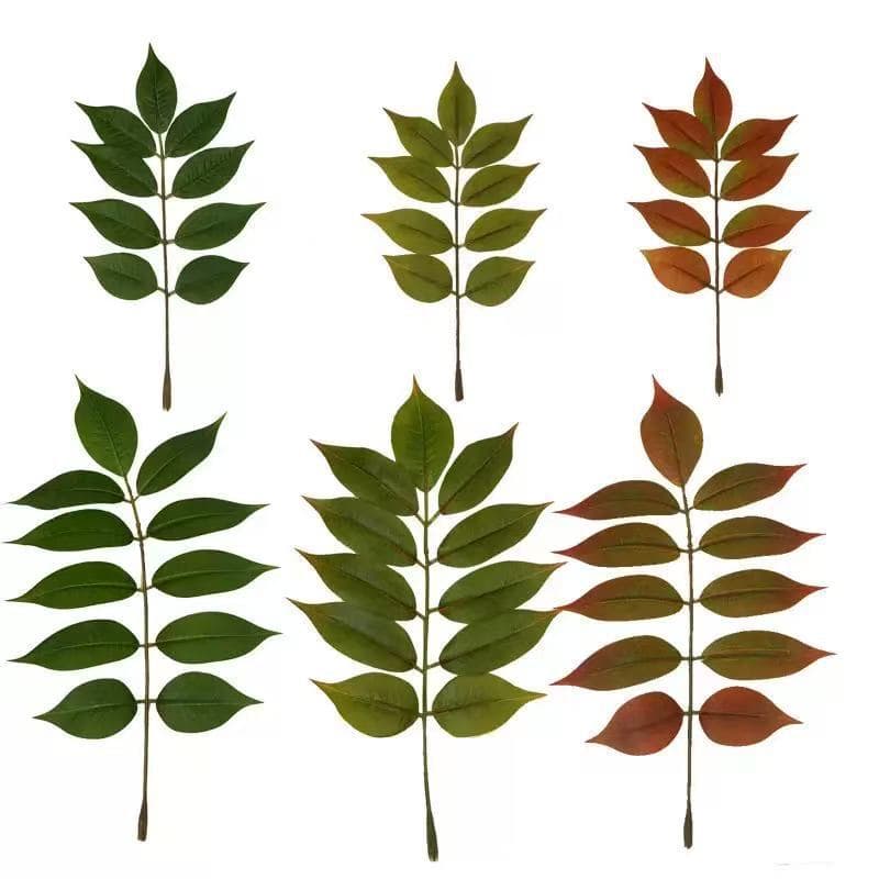 Factory Direct Simulation Lacquered Wood Leaves Fireproof Artificial Branches Decorative Engineering Fake Tree Simulation Leaves