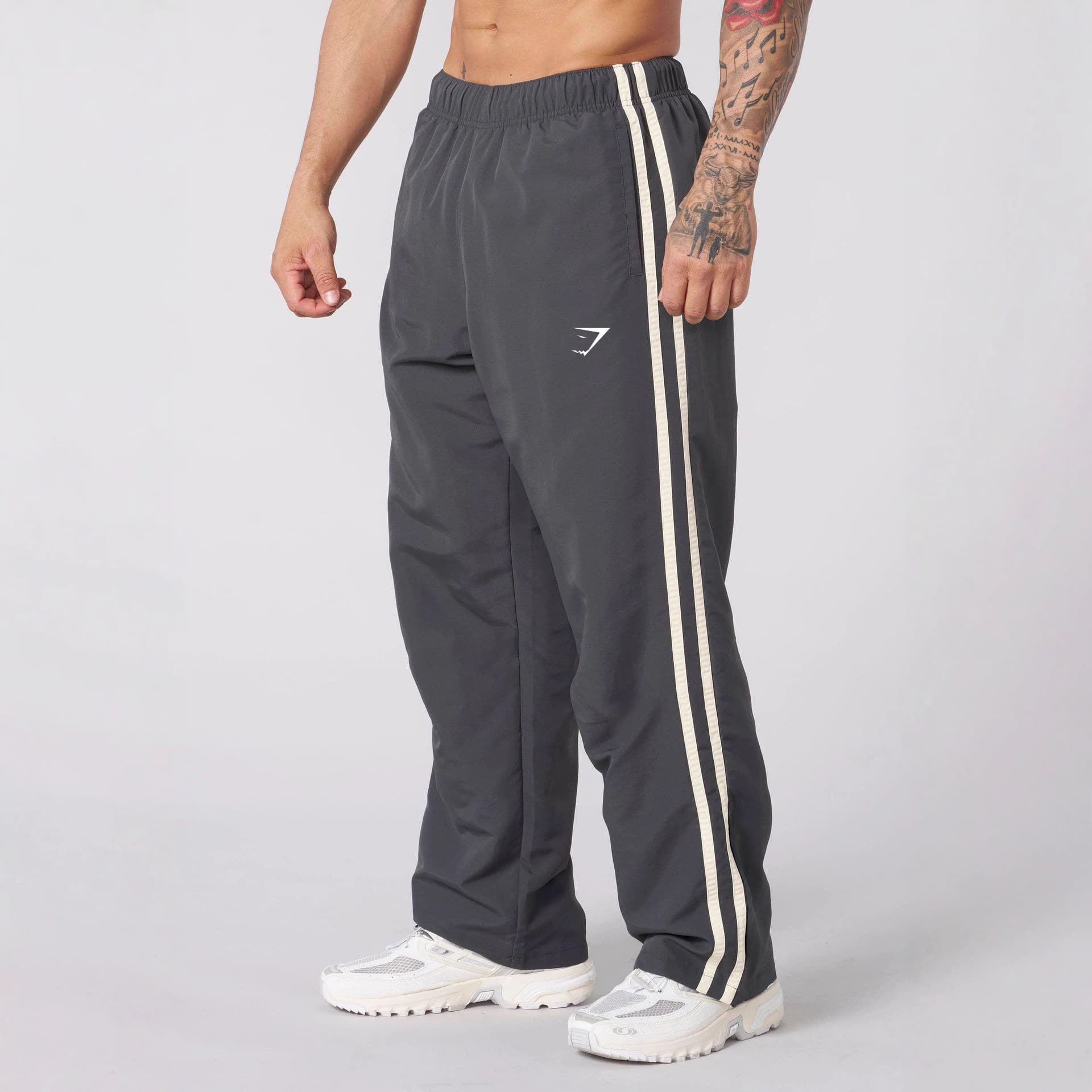 Cross-border GYM Muscle Fitness Training Pants for Men Outdoor Running Basketball Pants Training Casual Straight Leg Pants Printed