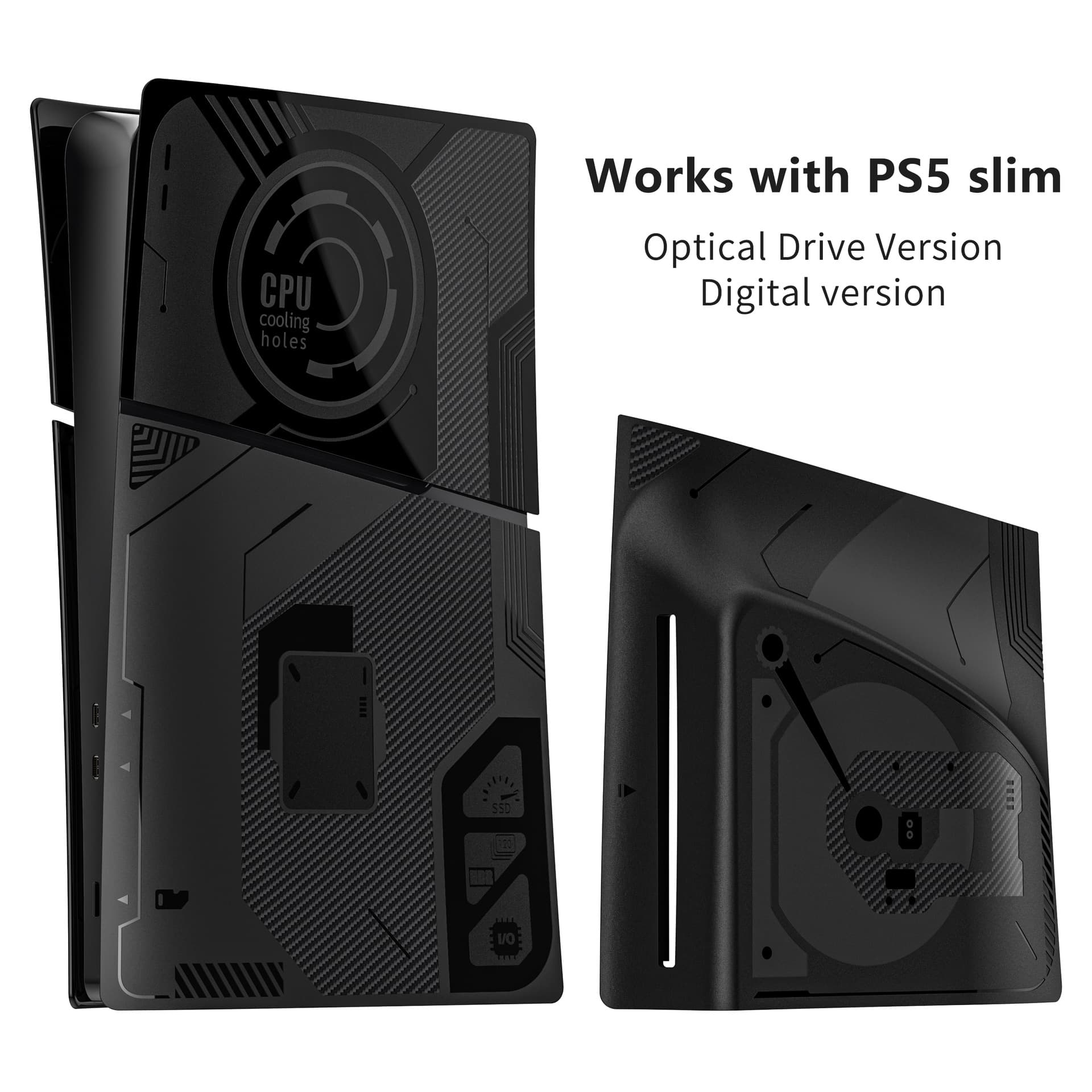 Compatible with Sony PlayStation 5 Slim Disc/Digital Edition Universal Black Myth Wukong One-Piece Protective Cover