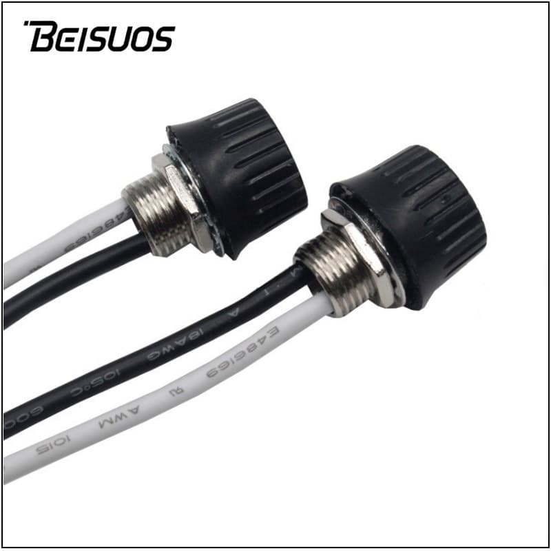 In-Stock Power Switch ZE-105M with Cord, Speed Control Switch for Lighting Dimming, Metal Nut Rotary Switch