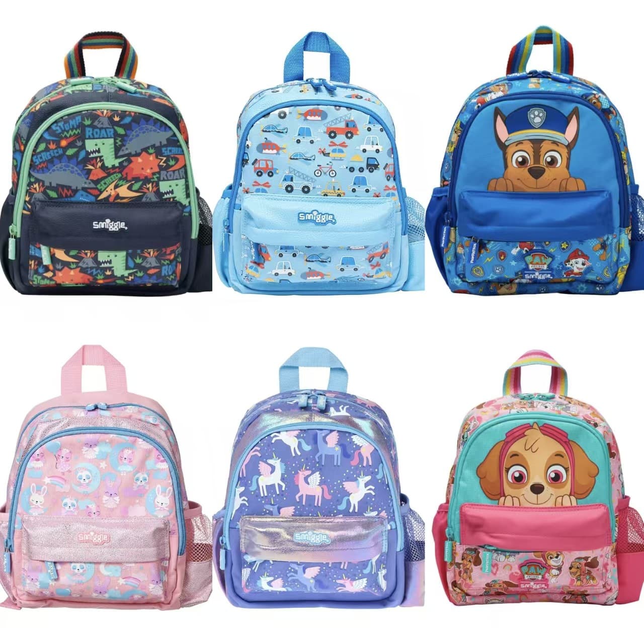 Australian Smiggle Small School Bag Kindergarten Children's Backpack Cute Card School Bag 1-3 Year Old Baby Backpack