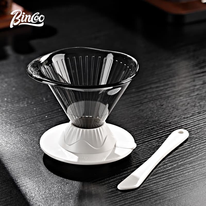 Bincoo Coffee Clever Dripper V60 Pour Over Coffee Filter Cone Server Set Glass Immersion Drip Cone