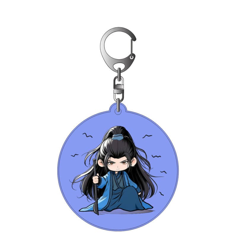 Acrylic Keychain Small Pendant from the Tv Series Zhuyu, Featuring Xie Zhengfan and Chang Yu in Q-Version Cartoon Style
