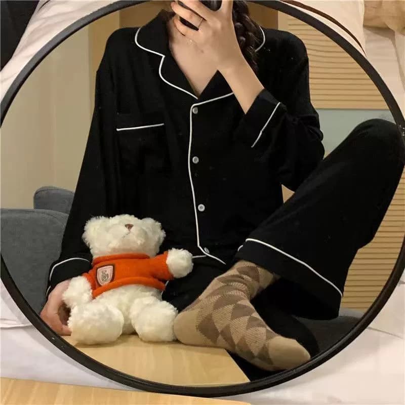 Women's Summer Palace Style Long Sleeve Nightgown with Lace Trim, Cute Korean-style Home Dress, Suitable for WeChat Business Live Streaming Dropshipping