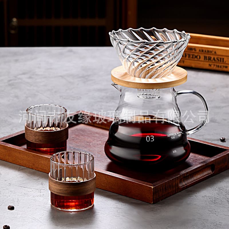 Coffee Server Pour Over Cloud Carafe Glass Sharing Pitcher V60 Decanter Small Coffee Pot Pour Over Set
