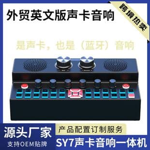 Cross-Border Sound Card Speaker All-in-One Outdoor Home KTV Singing Live Streaming Party Southeast Asia Mercado Libre Amazon AliExpress
