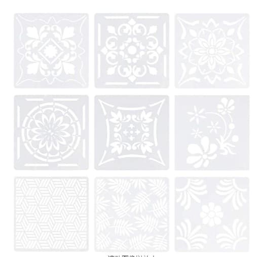 New Cross-Border Mandala DIY Drawing Template PET Plastic Hollow Painting Template Graffiti Wall Art Aid Template