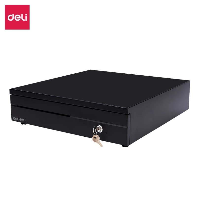 Deli DL-405 five-grid three-speed lockable commercial money saving cash register cash box drawer simple electric supermarket