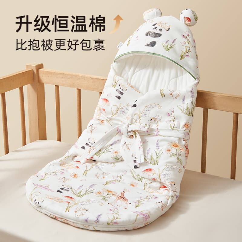 Rouyun Baby Swaddle Blanket Newborn Pure Cotton Class A Newborn Wrap Thick Autumn Winter Baby Swaddle Essential for Delivery Room