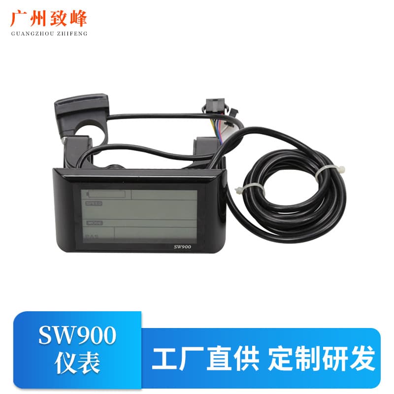 Gear, speed, single mileage/total mileage, headlight SW900 instrument electric vehicle recording instrument