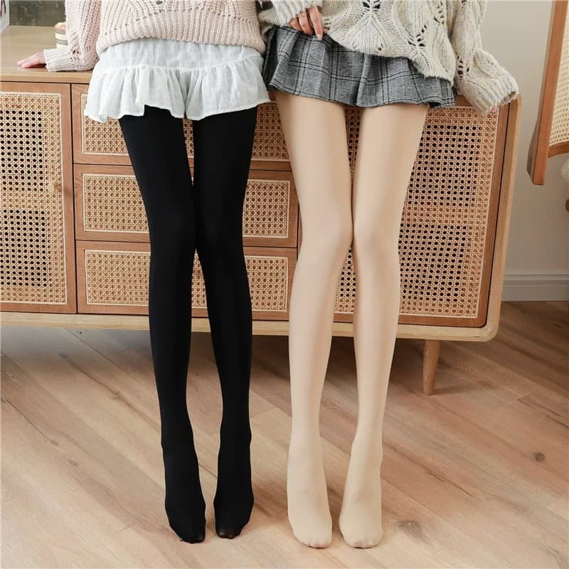 120D Spring/Autumn Velvet Women's Medium-Thick Pantyhose Nude Color Bare Legs Base Layer Stockings Factory Direct