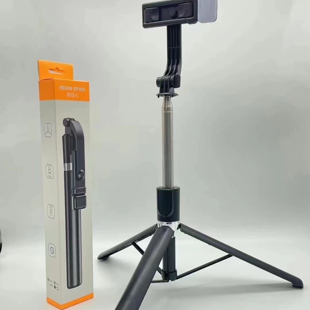 R1s-L Phone Selfie Stick Bluetooth Tripod 1.7-Meter Integrated Floor Telescopic Stand Portable Desktop Lazy Shake