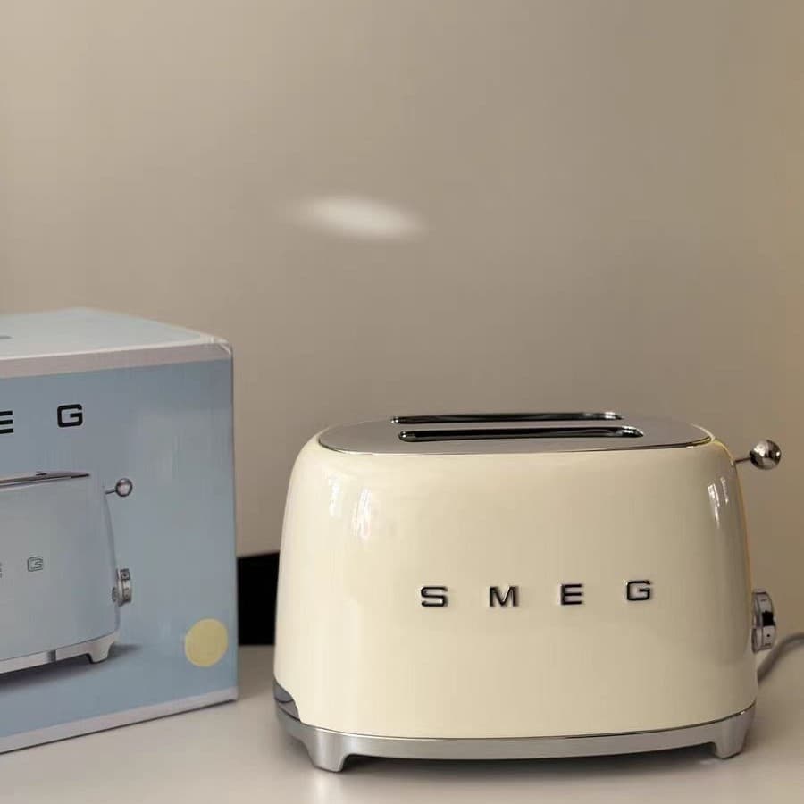 In Stock EU Plug Genuine SMEG Retro Toaster Automatic Breakfast Machine for Home Use