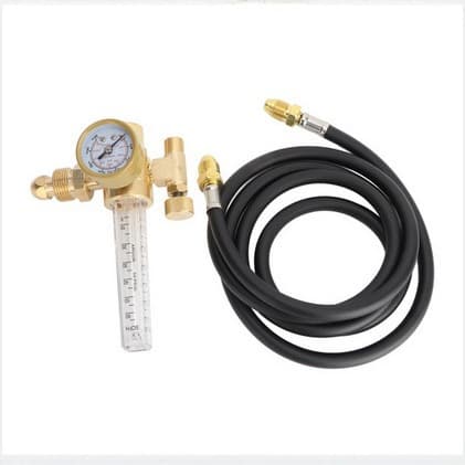 All-copper oxygen regulator WX-191-03-CGA580 + hose (CGA580 copper gauge + hose)