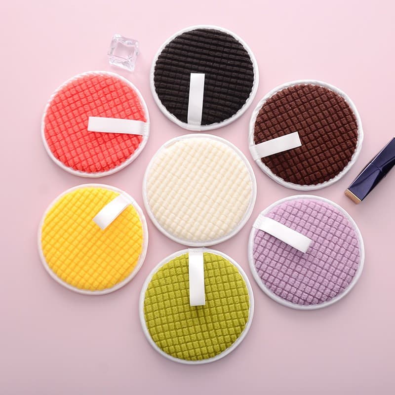 Round Makeup Remover Cotton Face Cleansing Beauty Towel Absorbent Lazy Water Makeup Remover Towel Makeup Remover Pad Factory Wholesale