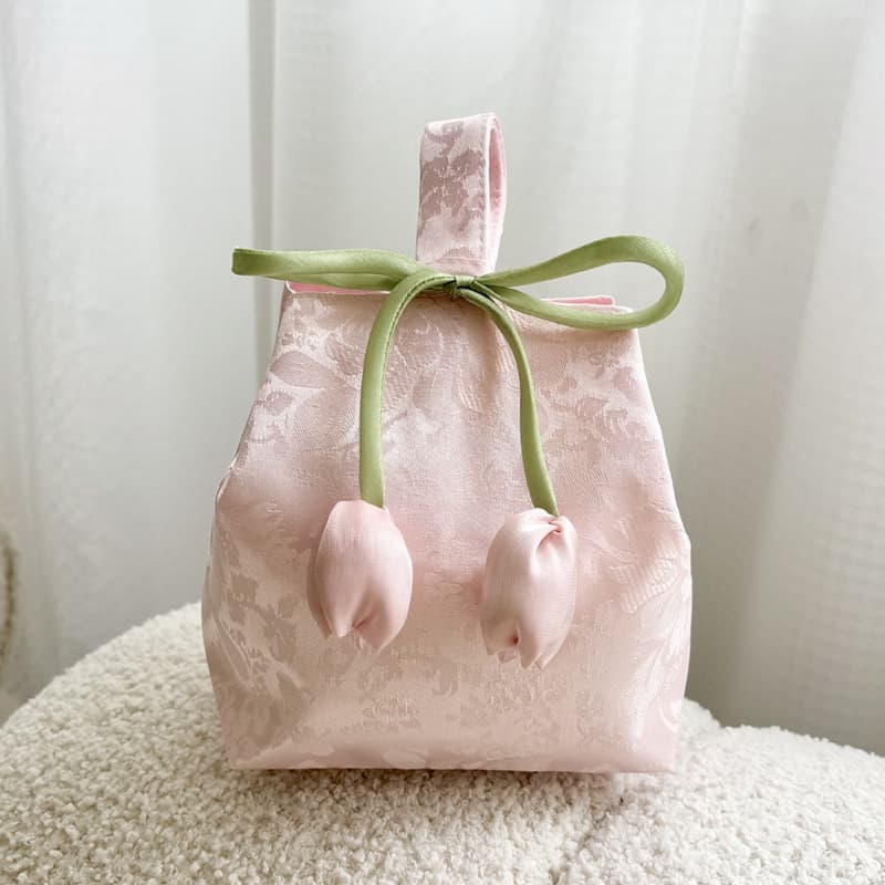 Wedding Souvenir Tote Bag Tulip Sparkling Fresh Style Candy Return Bag, Cultural and Creative Peripheral Bag