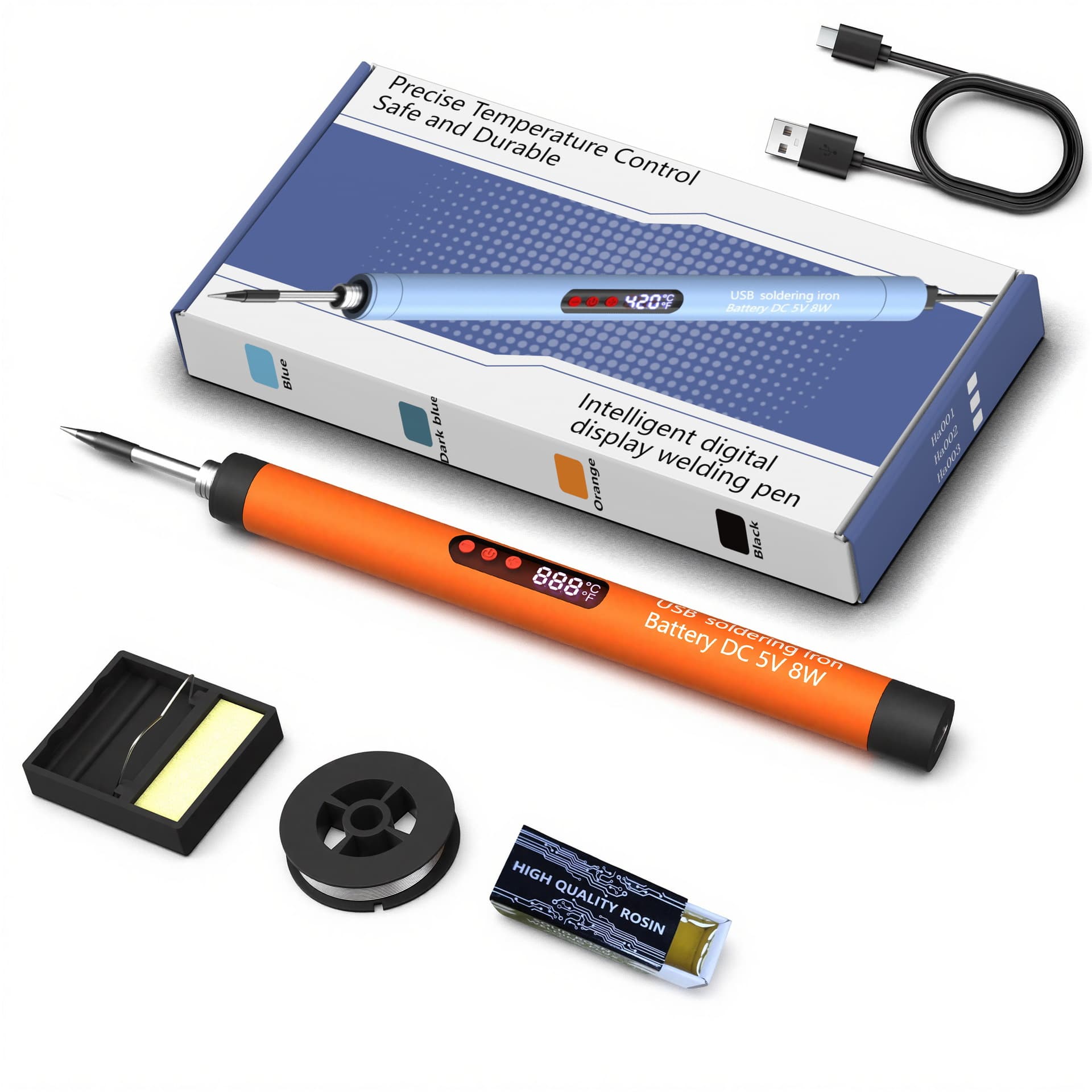 Portable Wireless Charging Soldering Iron Digital Display Constant Temperature Soldering Pen for Phone Repair DIY Hand Soldering Tools