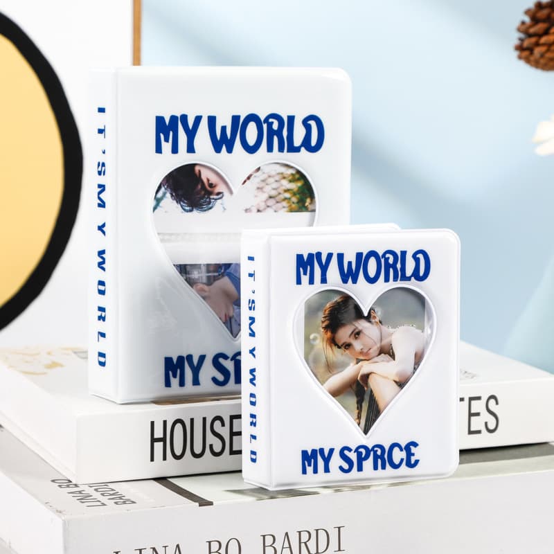 Love Cartoon Card Album Photo Album Ins High Appearance Small Card Storage Three-Inch Photo Frame Postcard Collection Korean Version Journal