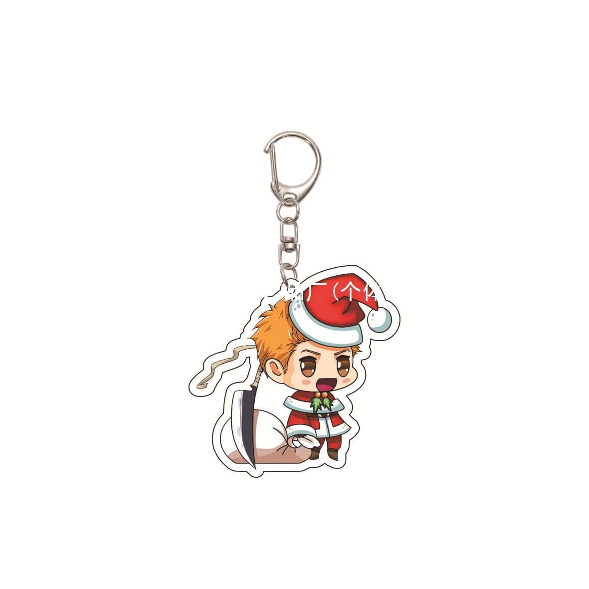【BLEACH】Q Version Acrylic Keychain Pendant - Kurosaki Ichigo, Kuchiki Rukia