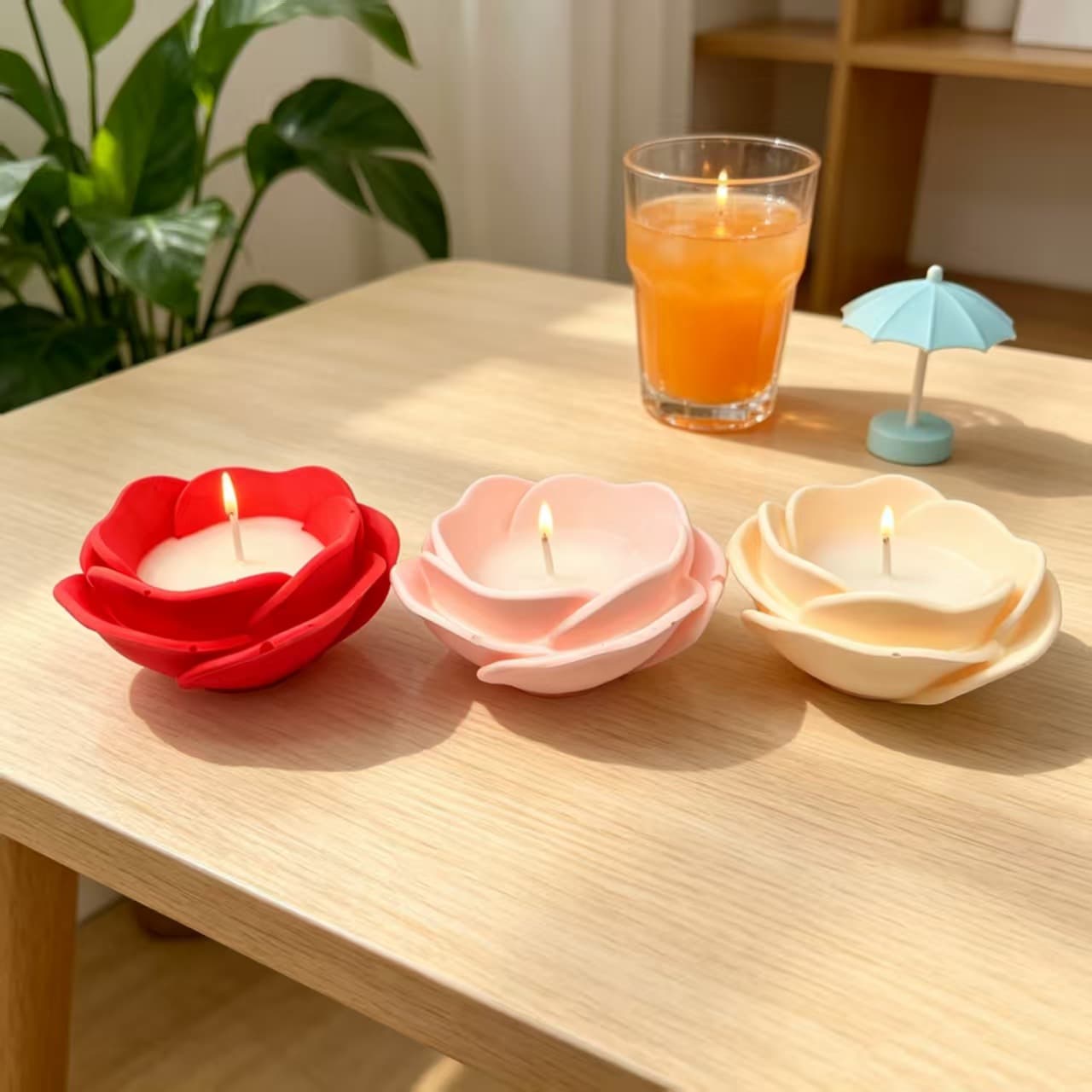 Gypsum Flower Scented Candle Wholesale Valentine's Day Gift Cross-border Love Rose Fragrance Decoration Qixi Festival