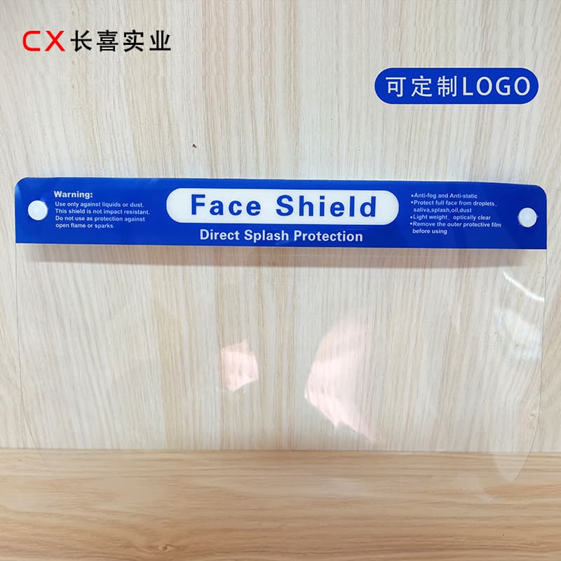 Poman Bilingual Isolation Face Shield with Double-Sided Anti-Fog Coating, Sponge Screen, Complete Certifications, Dust and Splash Protection