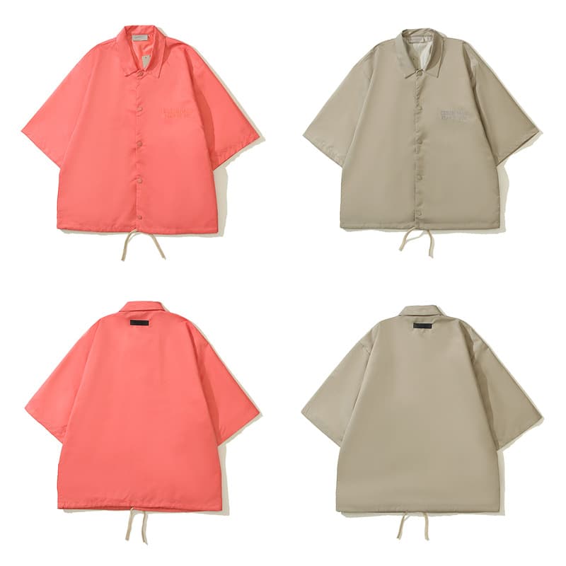 2025 American High-Street Shirt for Men and Women Couple Style Summer New Youth Loose Turn-Down Collar Short Sleeve Top