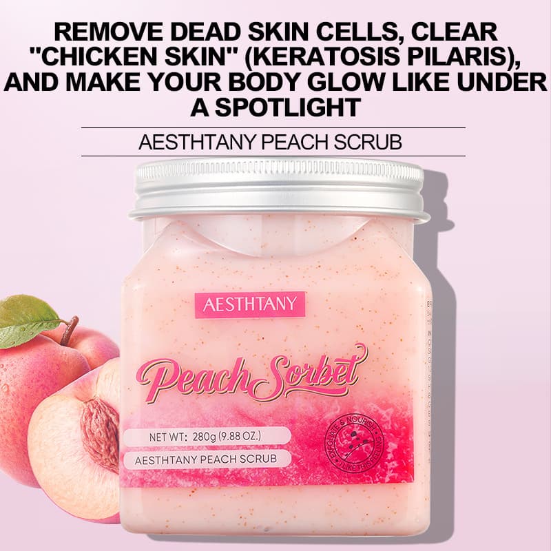 Peach Scrub Exfoliating Body Scrub for Cross-Border Trade Deep Cleansing Scrub