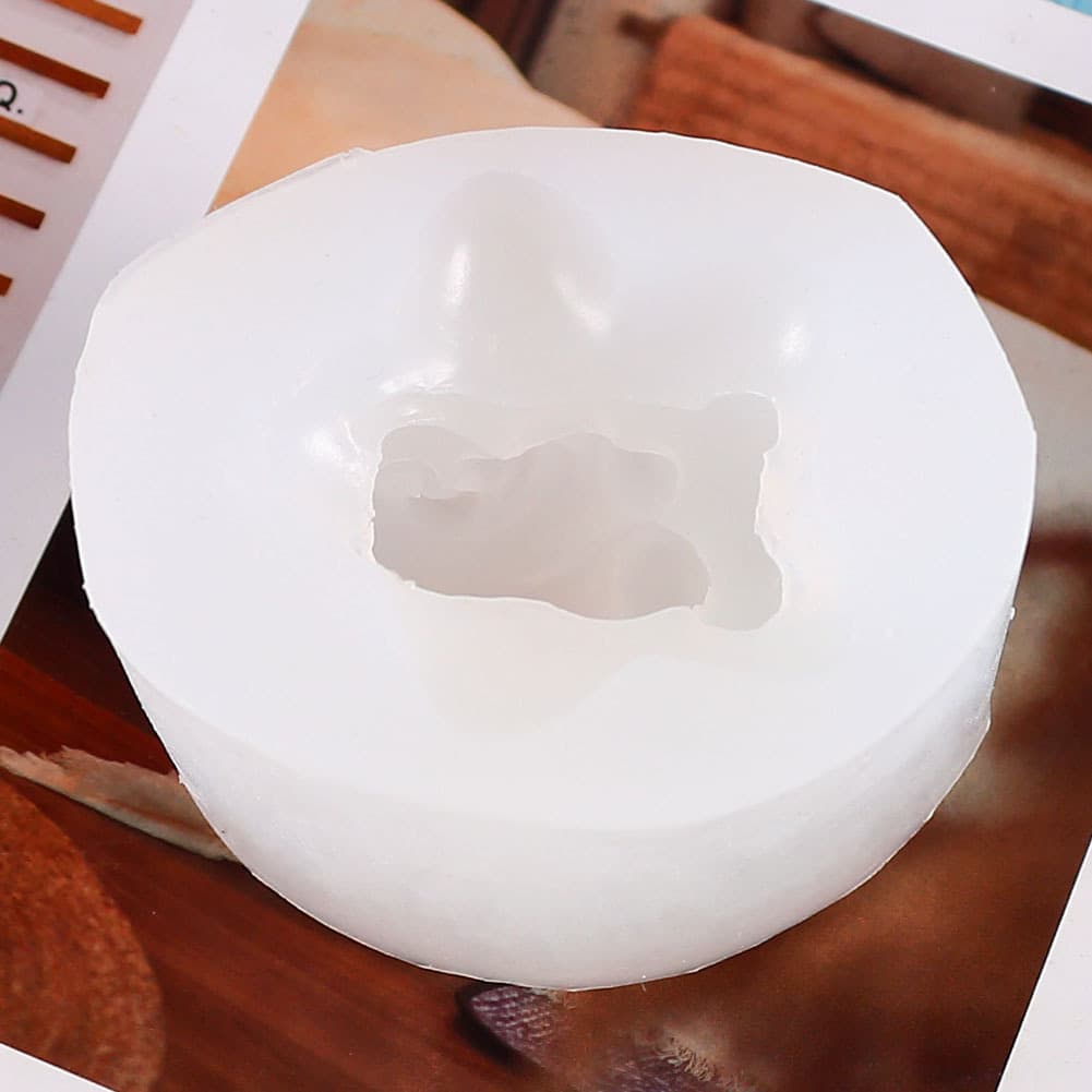DIY Desktop Decoration Plaster Resin Mold Unicorn Series Scented Candle Stand Liquid Silicone Mold
